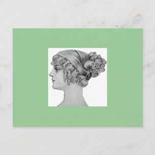 Postales de estilo de pelo vintage de 1900
