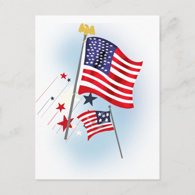 Postales de estrellas y franjas (Anverso)