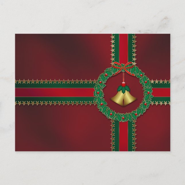 Postales de estrellas y franjas Navidades (Anverso)