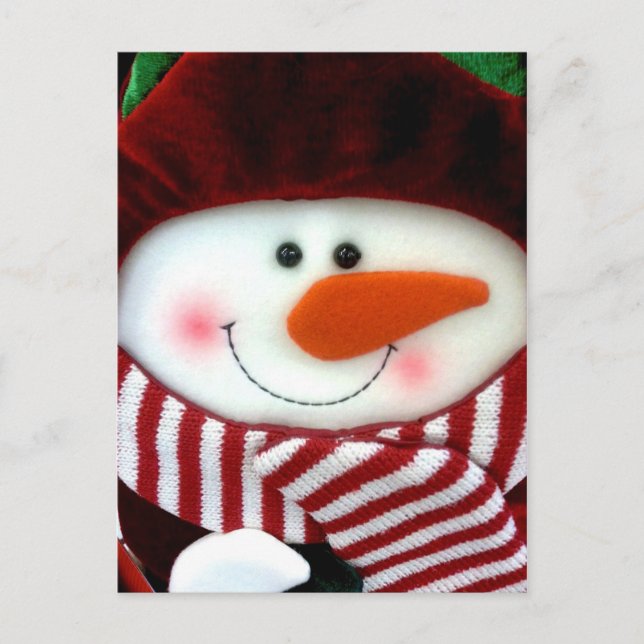 Postales de Felt Snowman (Anverso)