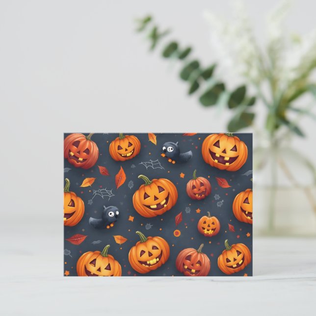 Postales de feriado con temática de Halloween (Anverso de pie)