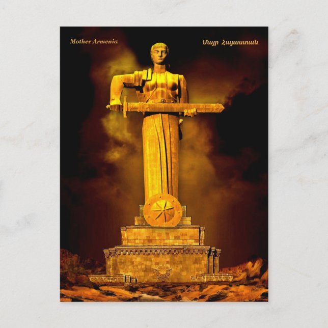 Postales de feriado de Armenia Madre (Anverso)