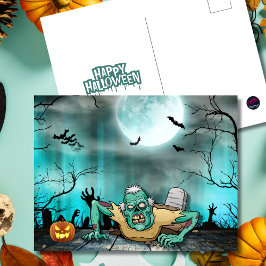 Postales de feriado de Halloween no muertos y sin