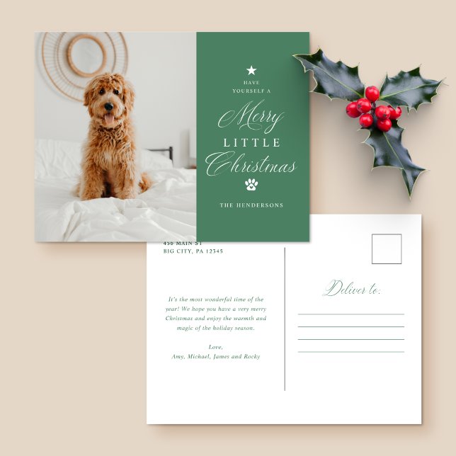 Postales de feriado de Mascota de Navidades pequeñ (Subido por el creador)