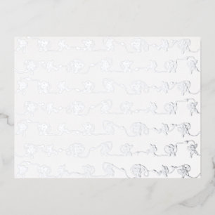 Postales de feriado de Relieve metalizado astronau