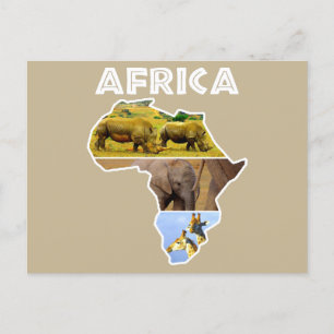 Postales de feriado en el continente africano de v