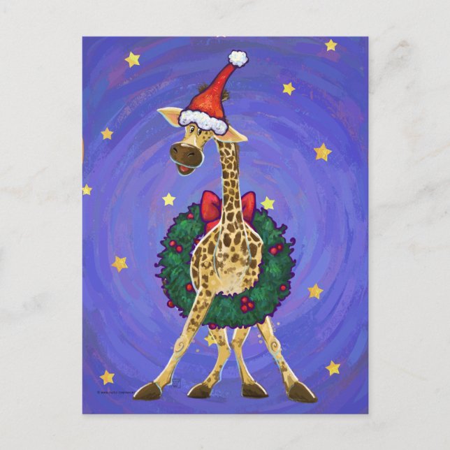 Postales de feriado para Navidades de Giraffe (Anverso)