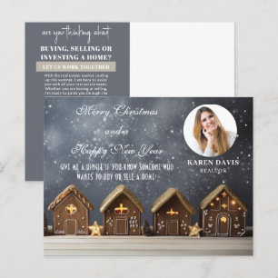Postales de feriado para Navidades de marketing de