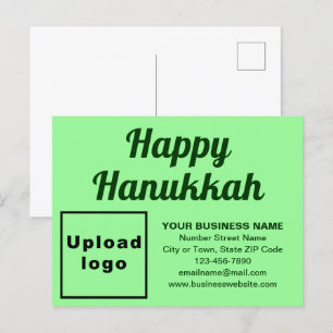 Postales de feriado verde ligero para Hanukkah Bus