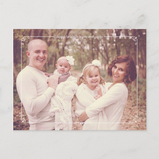 Postales de ferias navideñas modernas fotográficas (Anverso)