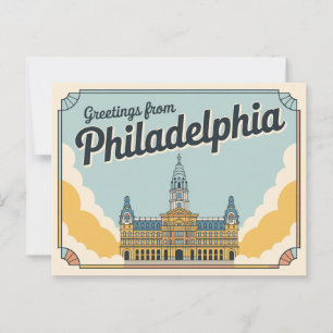 Postales de Filadelfia de época Saludos desde