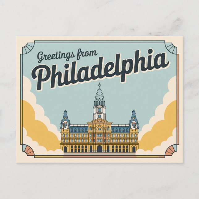 Postales de Filadelfia de época | Saludos desde (Anverso)