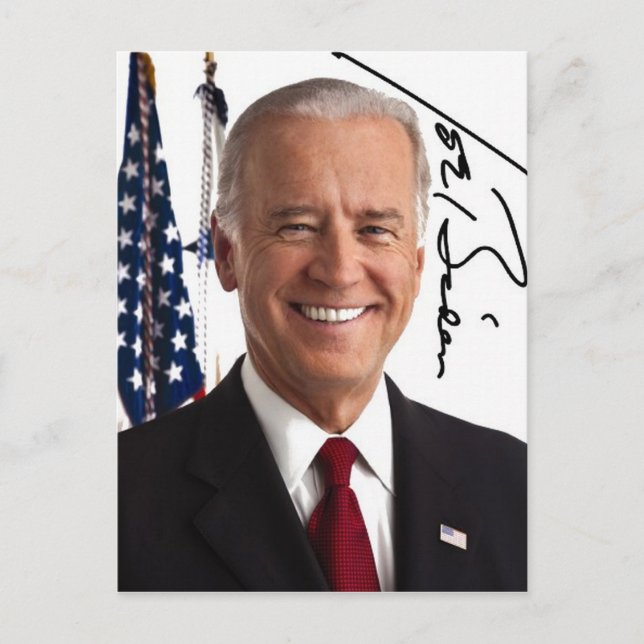 Postales de firma Joe Biden (Anverso)