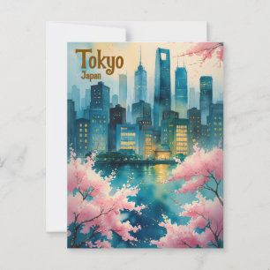 Postales de flores de cerezo de Tokio - Sakura con