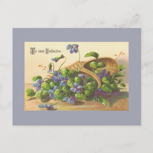 Postales de flores de época (Anverso)