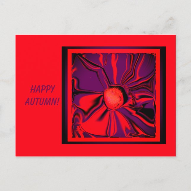 Postales de flores de otoño festivas #2 (Anverso)