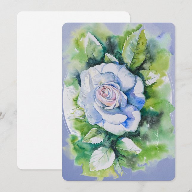 Postales de flores pintadas EVE (Anverso / Reverso)