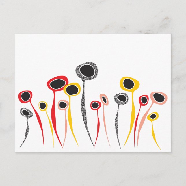 Postales de flores retro (Anverso)