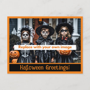 Postales de fotos de los saludos de Halloween