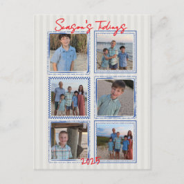 Postales de fotos de Navidades costeros de las mar