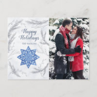 Postales de fotos navideñas color pastel
