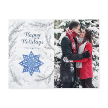 Postales de fotos navideñas color pastel