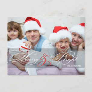 Postales de fotos navideñas y brillantes