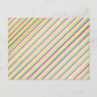 Postales de franjas diagonales coloridas