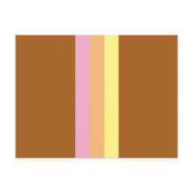 Postales de franjas retro (Naranja Multi)