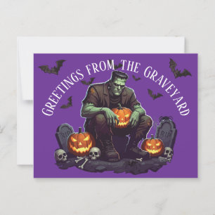 Postales de Frankenstein Halloween