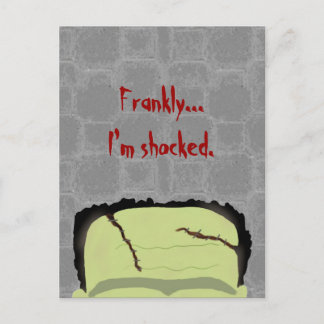 Postales de Frankenstein Pun Halloween