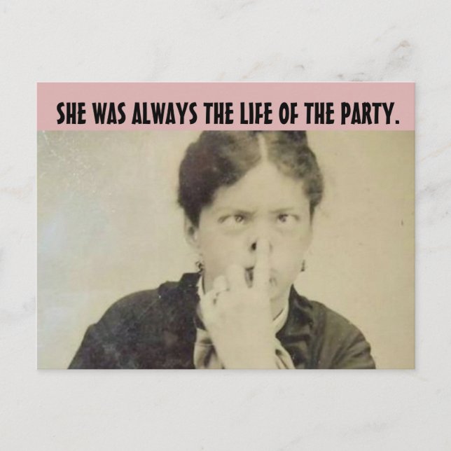 Postales de FUNNY RETRO HOUSEWIFE (Anverso)