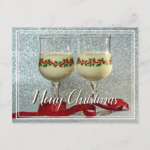 Postales de gafas de huevo de Navidad de Feliz
