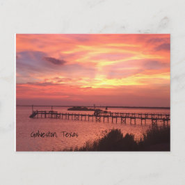 Postales de Galveston Texas Sunset