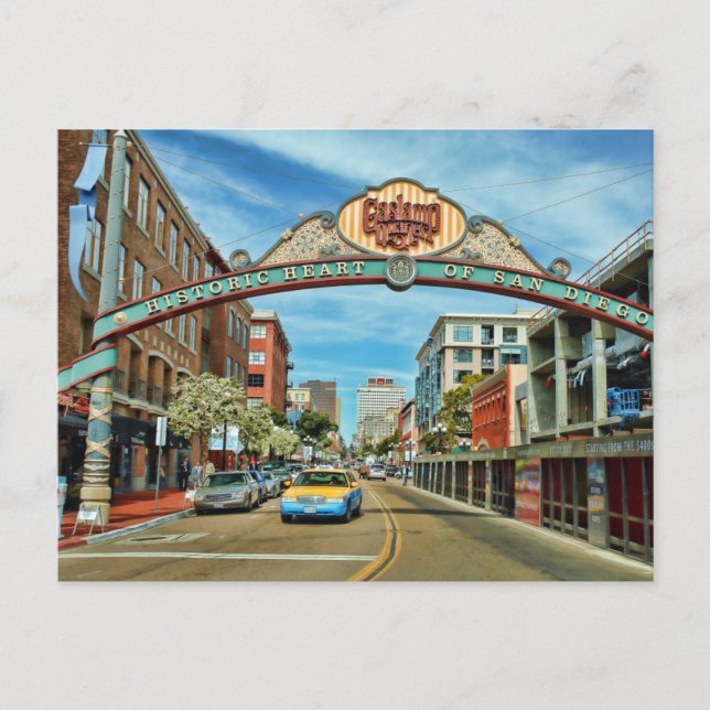 Postales de Gaslamp District San Diego (Anverso)