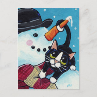 Postales de gato y caballero de Tuxedo para Snowma