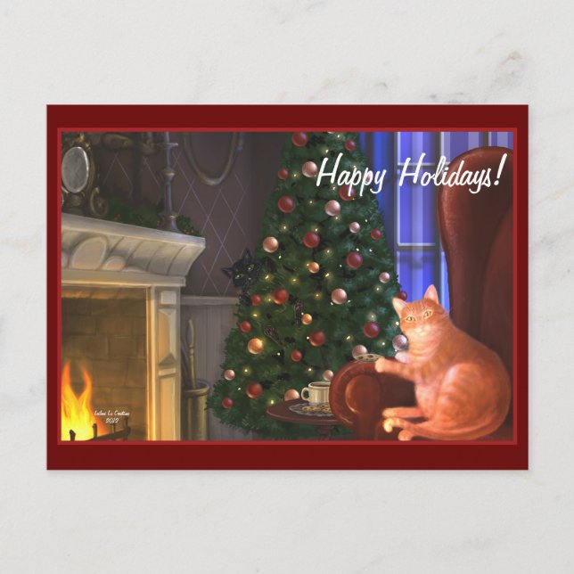 Postales de gatos de vacaciones (Anverso)