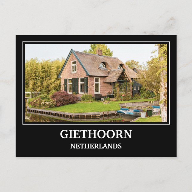 Postales de Giethoorn Países Bajos (Anverso)