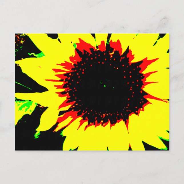Postales de girasol pardo y manchado (Anverso)