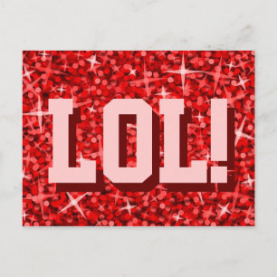Postales de Glitz Red '¡LOL!'