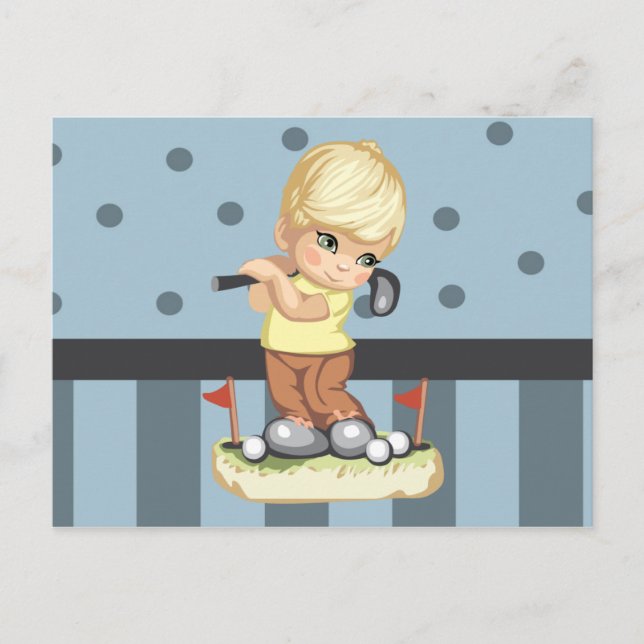 Postales de Golfing Boy (Anverso)