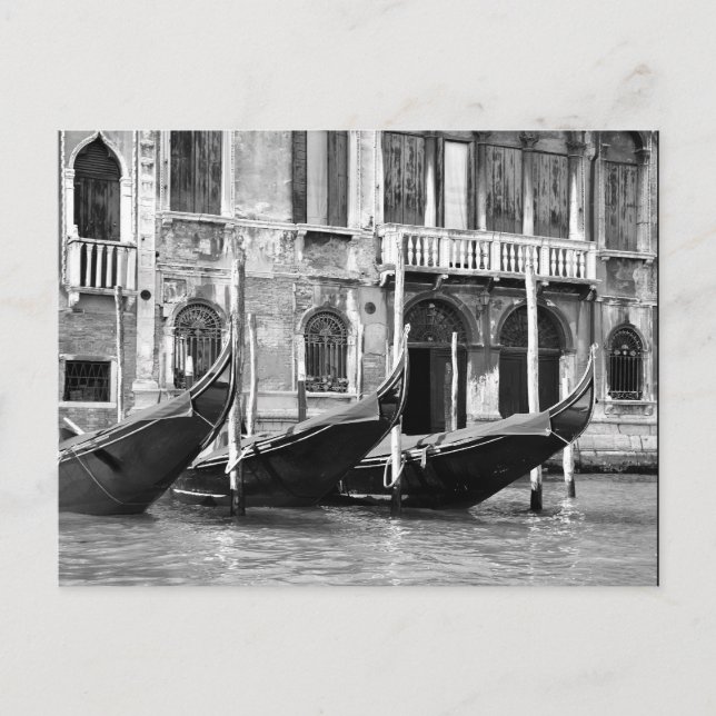 Postales de góndolas venecianas (Anverso)