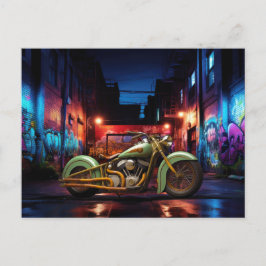 Postales de graffiti de motocicleta de vintage