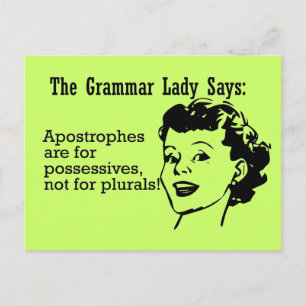 Postales de Grammar Lady Apostrophes