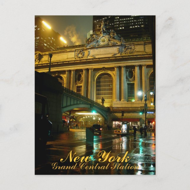Postales de Gran Central Personalizado de Nueva Yo (Anverso)