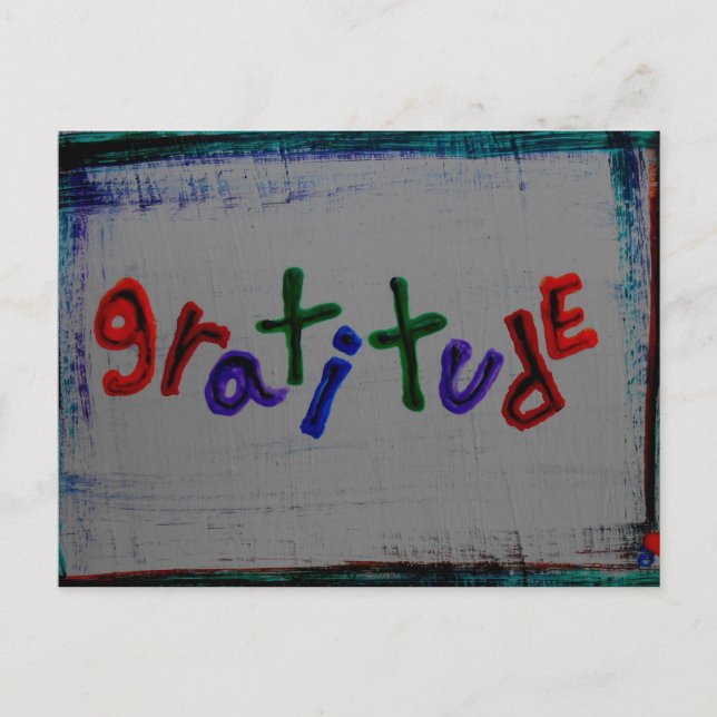 postales de "gratitud" (Anverso)