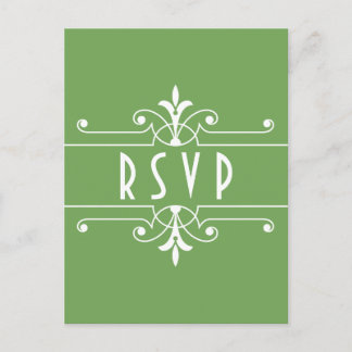Postales de Green Fancy Ornamental RSVP