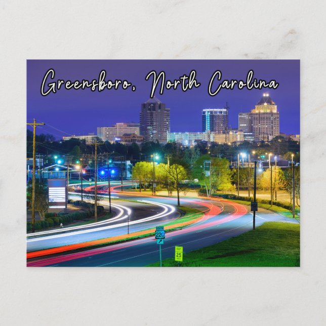 Postales de Greensboro Carolina del Norte (Anverso)