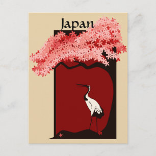 Postales de grúa japonesa