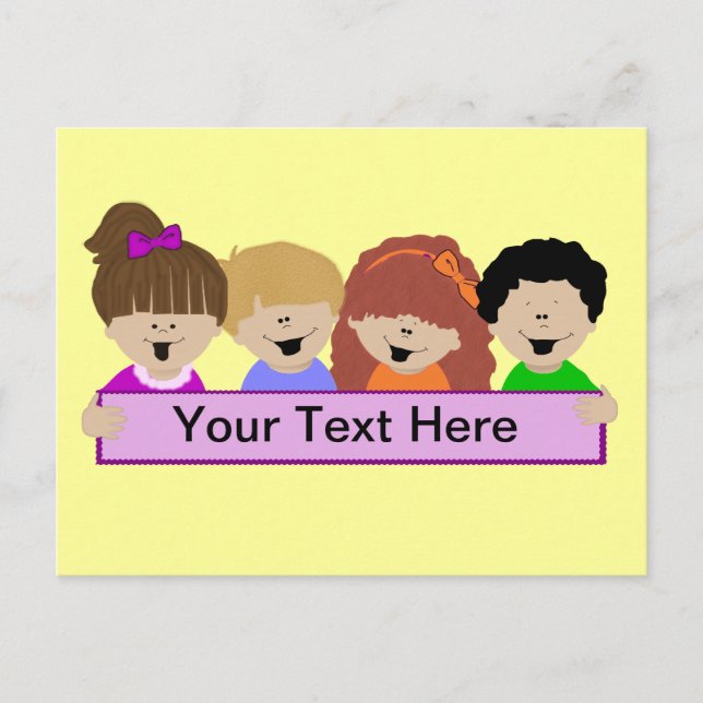 Postales de guardería para niños pequeños (Anverso)
